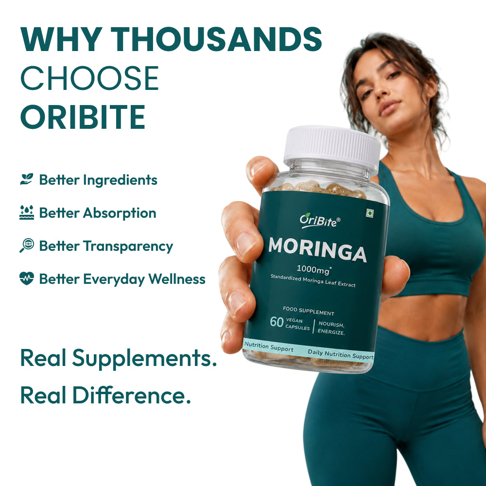 Moringa Oleifera Leaf Extract Capsules for Immunity & Nutrition