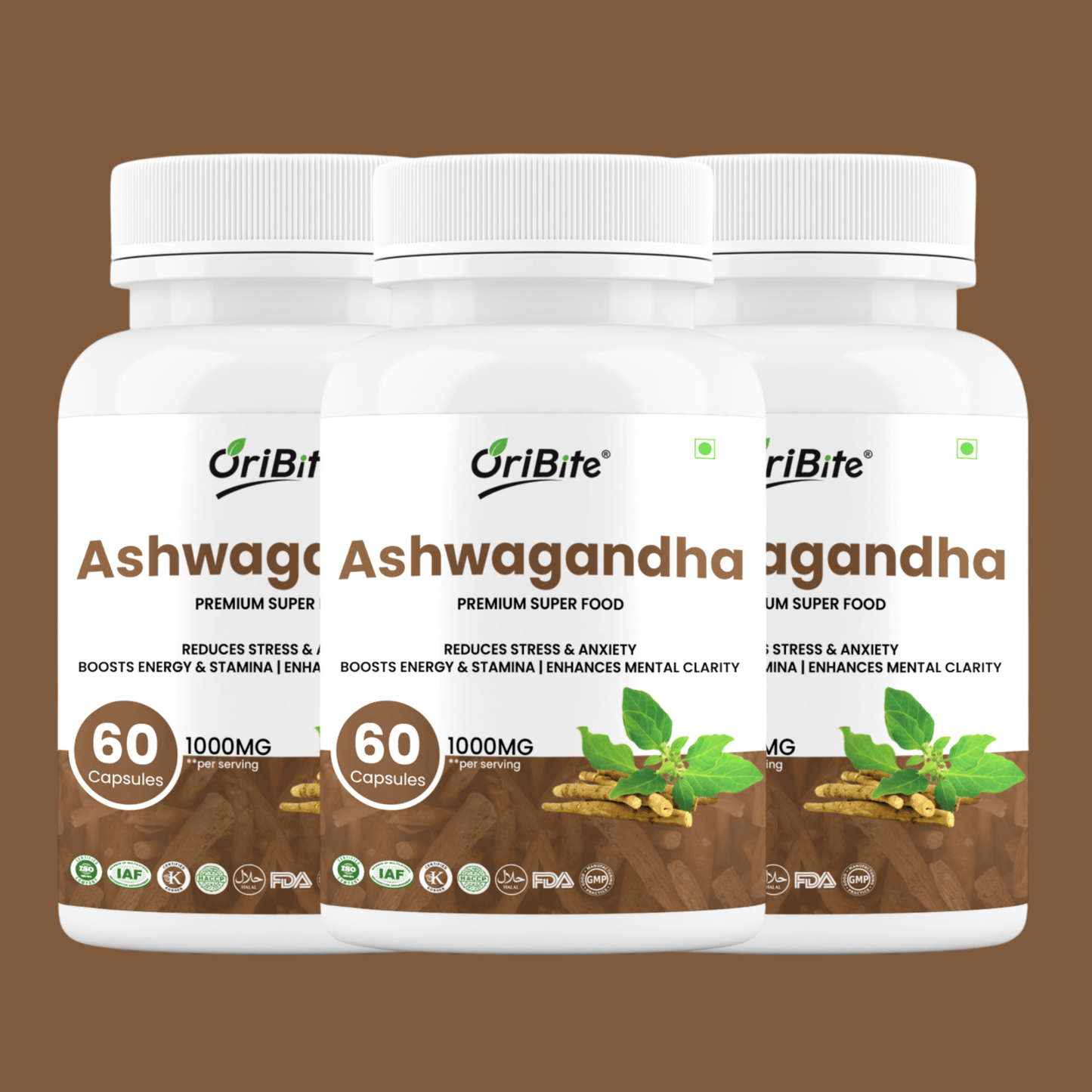Ashwagandha Root Extract Capsules for Immunity & Energy - Oribite
