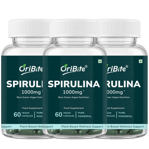 Spirulina Capsules for Plant Based Protein & Immunity
