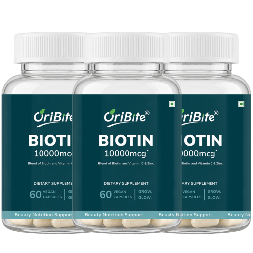 Biotin Capsules for Healthy Hair Skin & Nails
