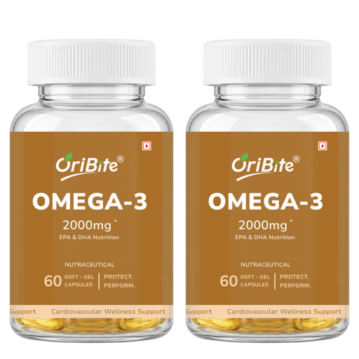 Omega 3 Fish Oil Softgel Capsules for Heart & Brain Health