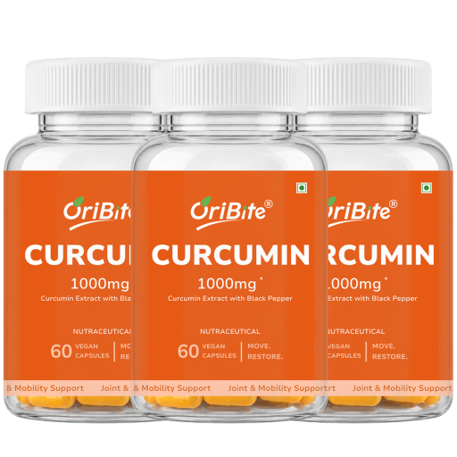 Curcumin Extract Capsules with Black Pepper for Inflammation & Joint Health