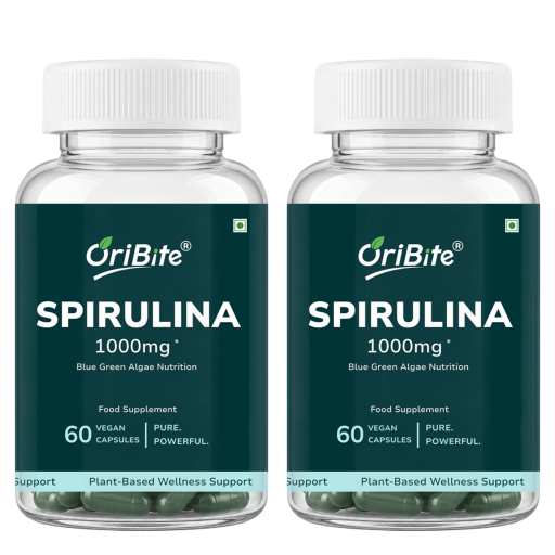 Spirulina Capsules for Plant Based Protein & Immunity
