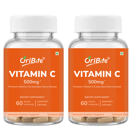 Vitamin C Capsules with Amla & Rosehip for Immunity