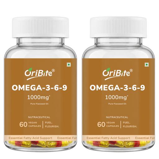 Flaxseed Oil Omega 3 6 9 Capsules for Heart Health