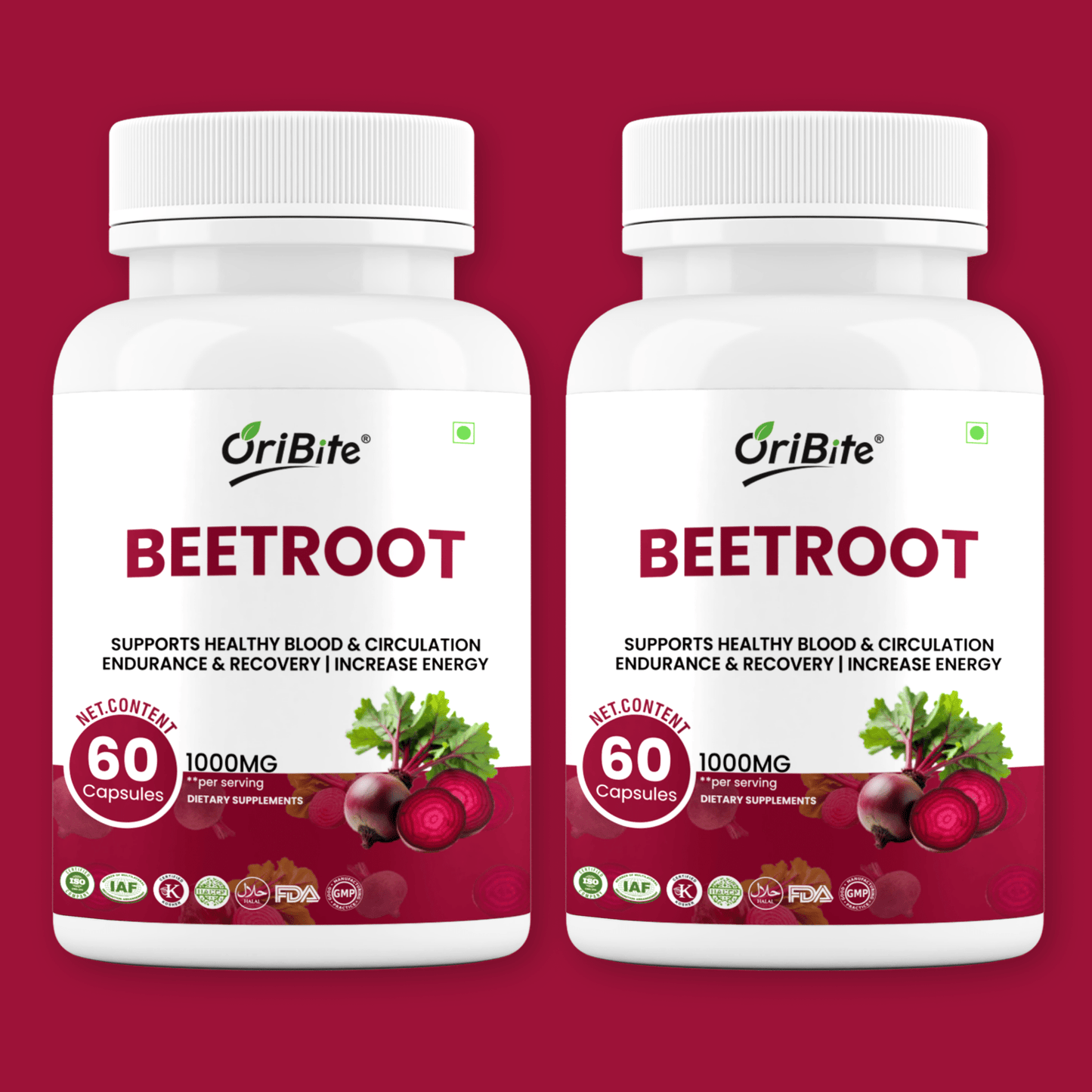 Beetroot Extract Capsules for Heart Health & Vitality - Oribite