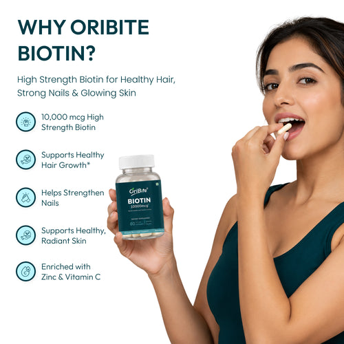 Biotin Capsules for Healthy Hair Skin & Nails
