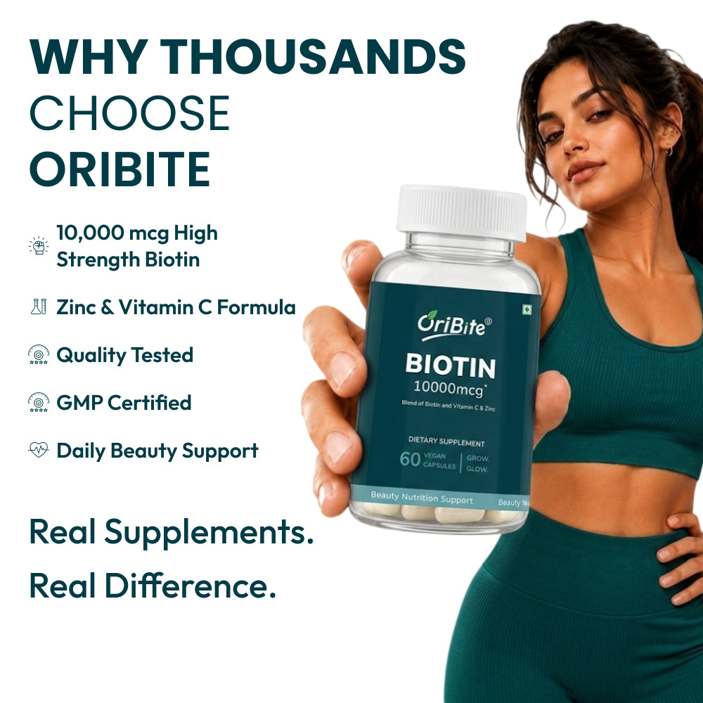 Biotin Capsules for Healthy Hair Skin & Nails