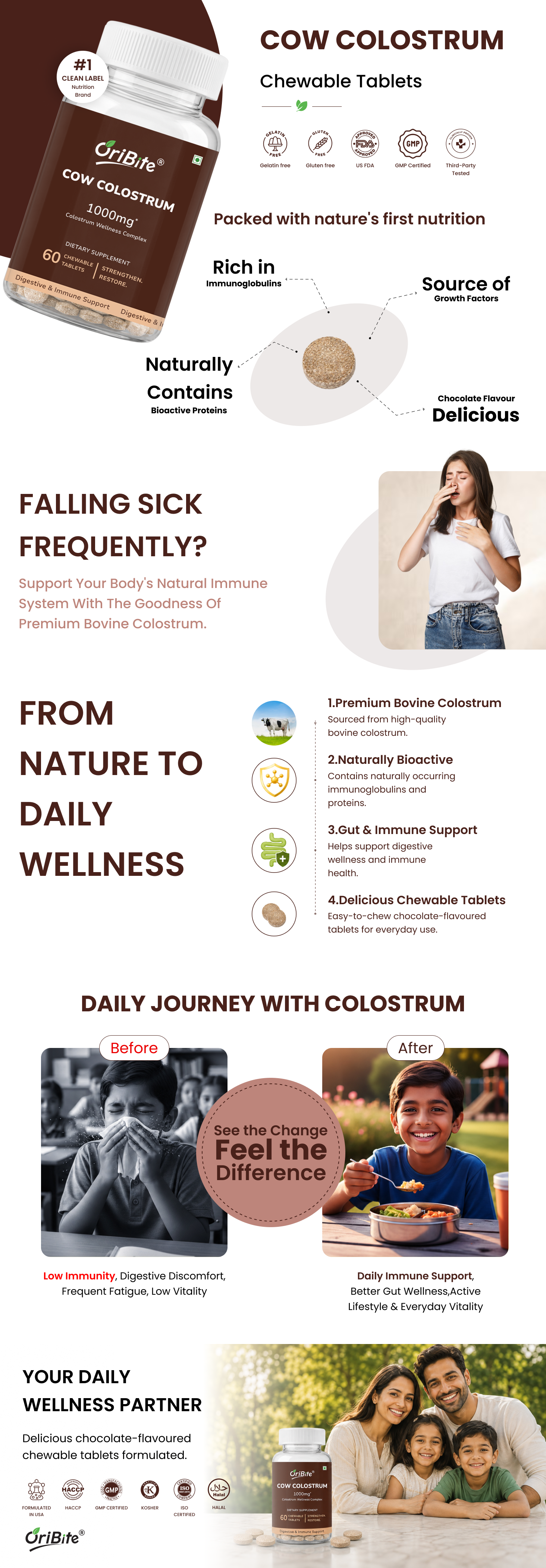 Cow Colostrum 1000mg Tablets