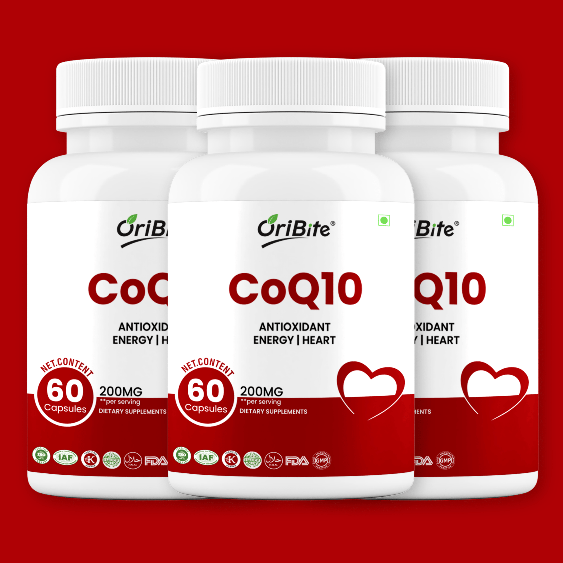CoEnzyme Q10 Capsules for Energy & Healthy Aging - Oribite