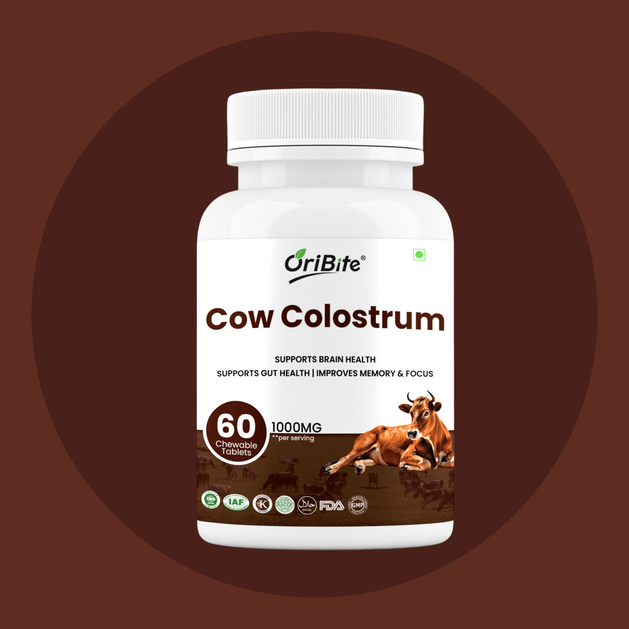 Cow Colostrum Tablets for Immunity & Gut Health - Oribite