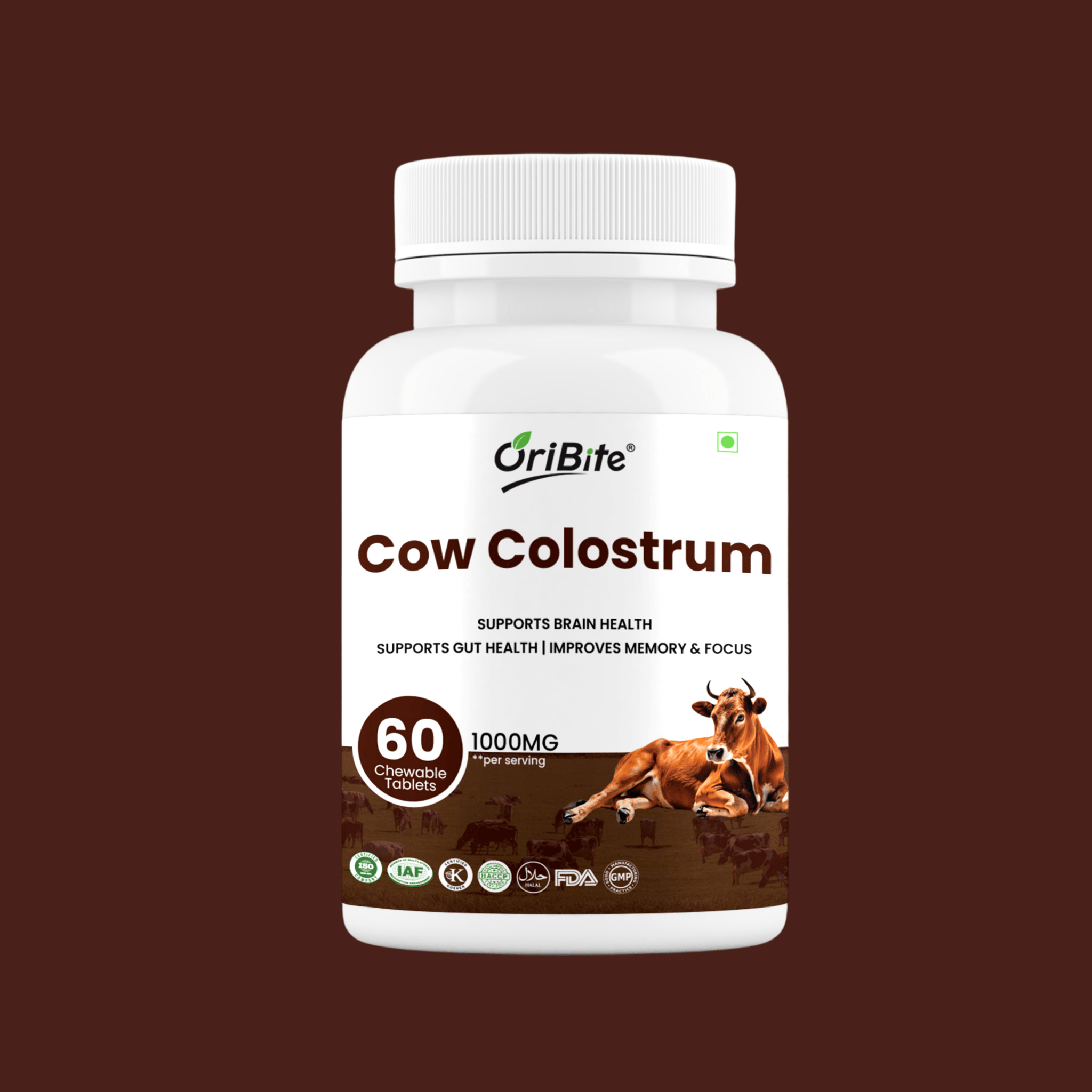 Cow Colostrum Tablets for Immunity & Gut Health - Oribite