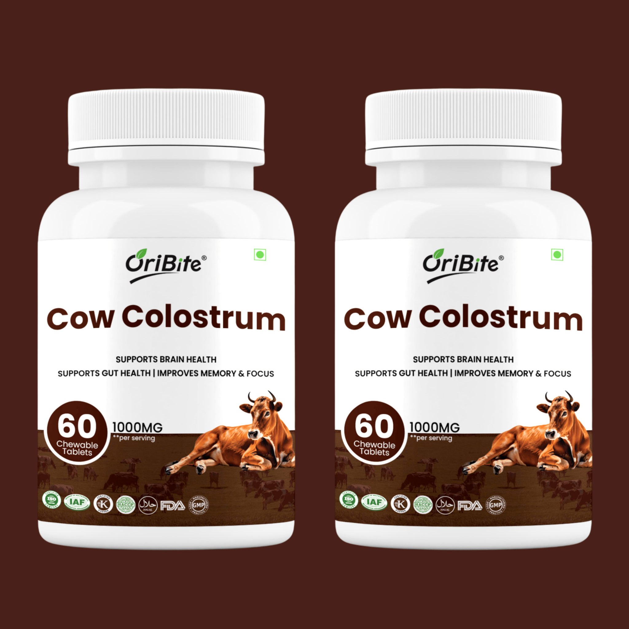 Cow Colostrum Tablets for Immunity & Gut Health - Oribite