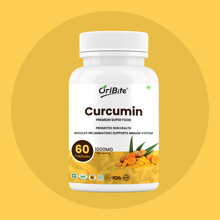 Curcumin Extract Capsules with Black Pepper for Inflammation & Joint Health - Oribite