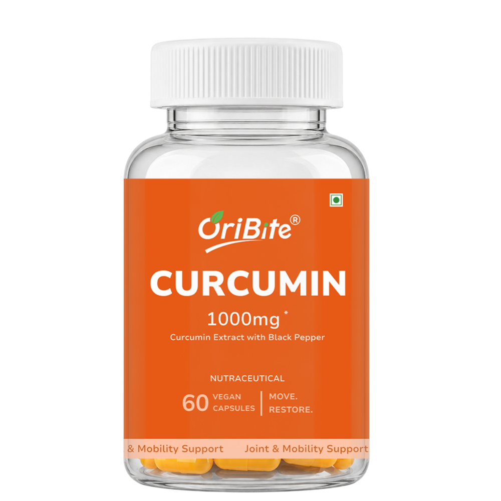 Curcumin Extract Capsules with Black Pepper for Inflammation & Joint Health