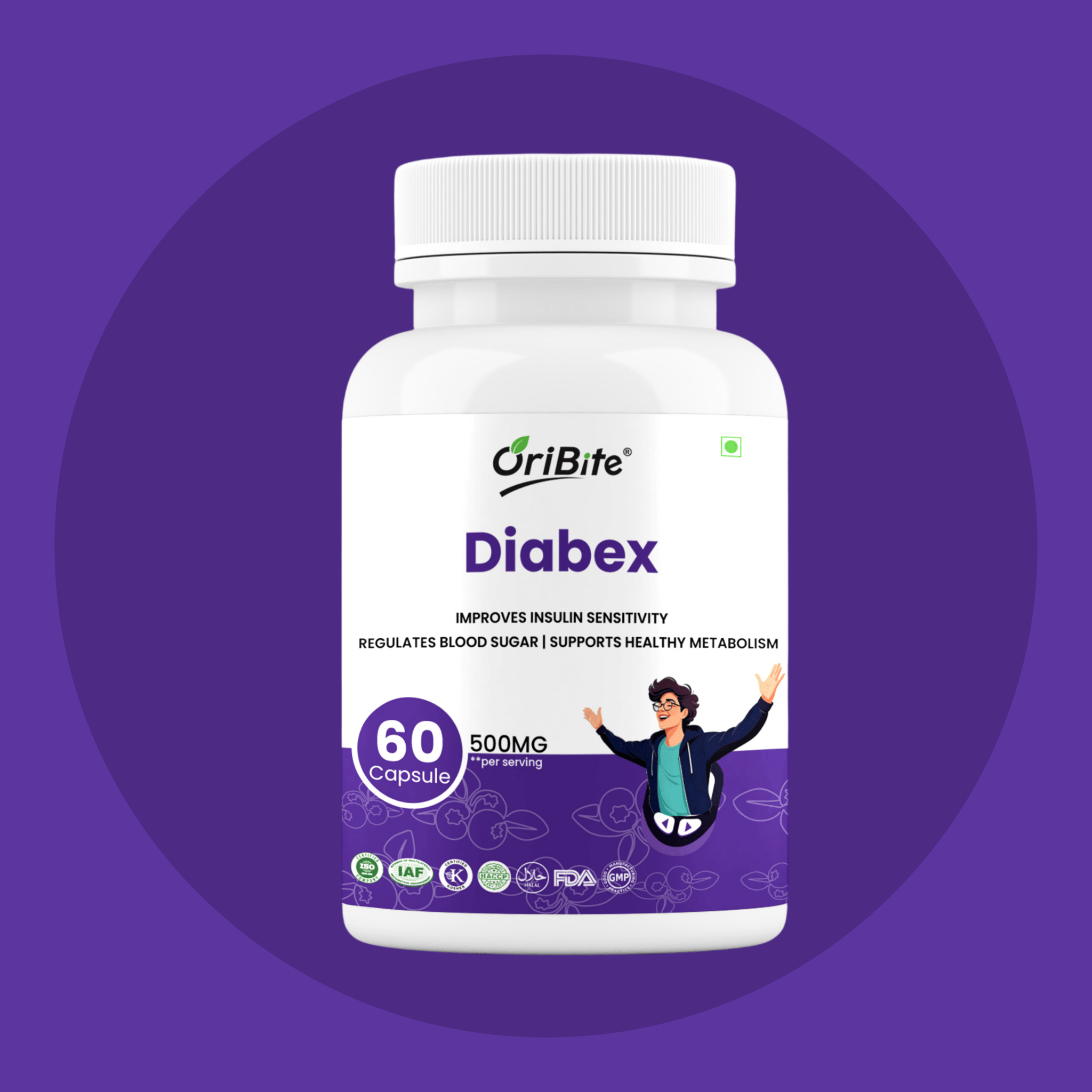 Jamun & Bitter Melon Capsules for Blood Sugar Management - Oribite