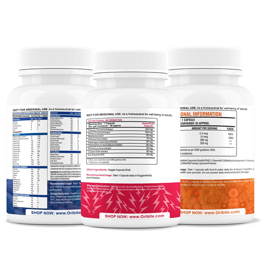 Multivitamin, Vitamin B12 & Power X – Daily Strength & Energy