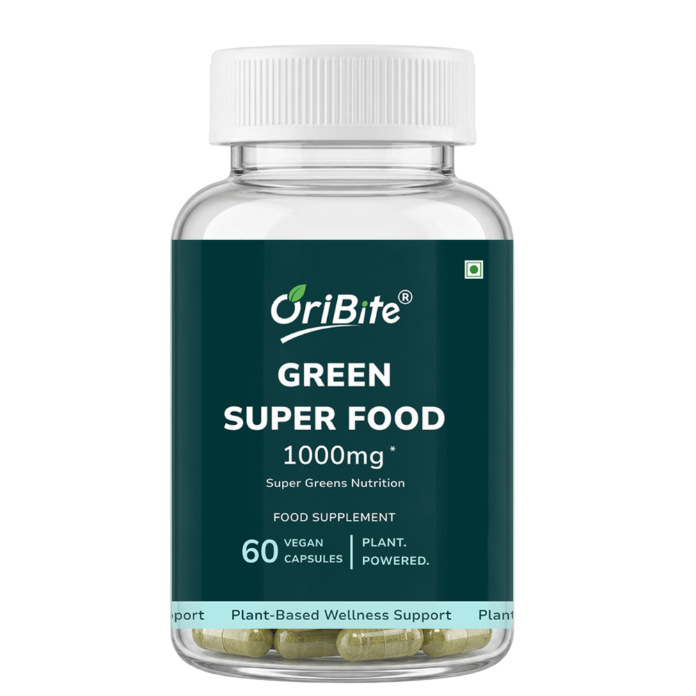 Super Green Superfood Capsules for Immunity & Bone Strength