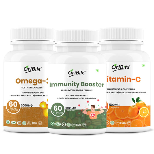 Omega-3, Vitamin C, & Immunity Booster – Now with Daily Energy & Protection