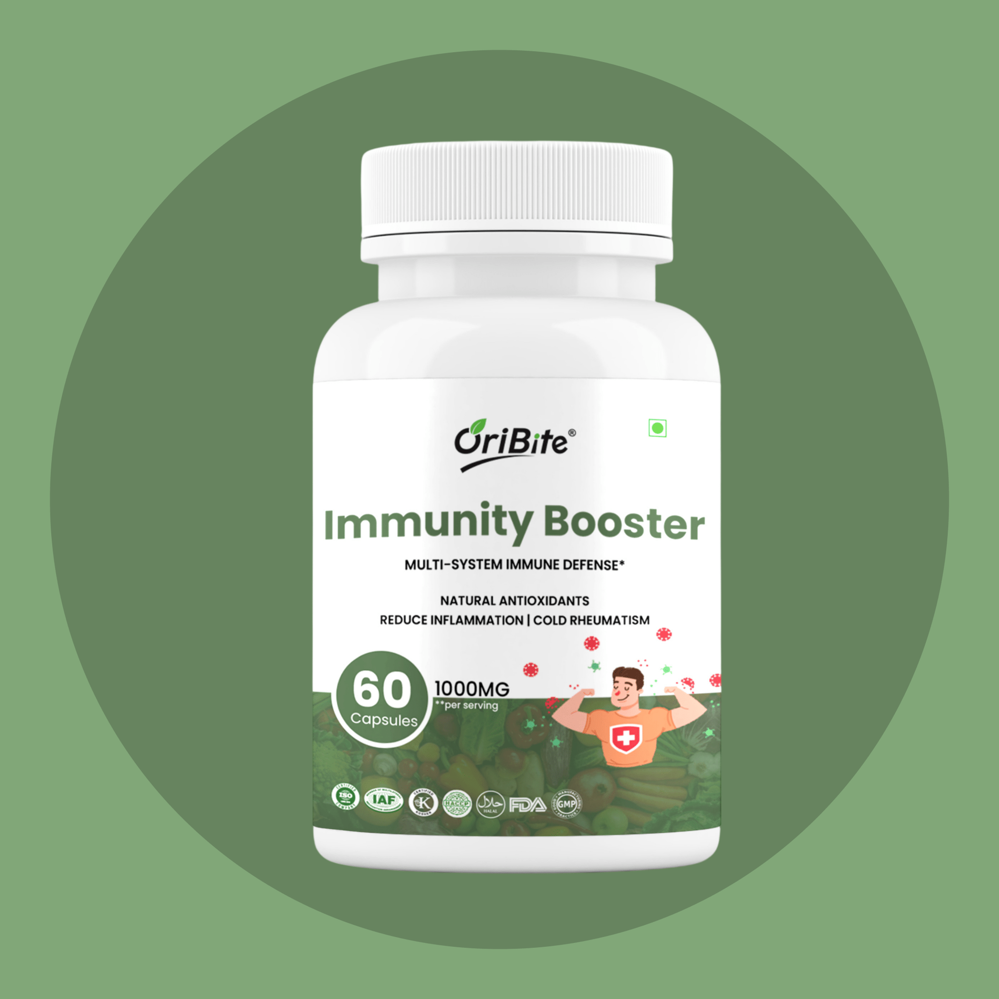 Immunity Booster Capsules with Amla Tulsi & Moringa Blend - Oribite