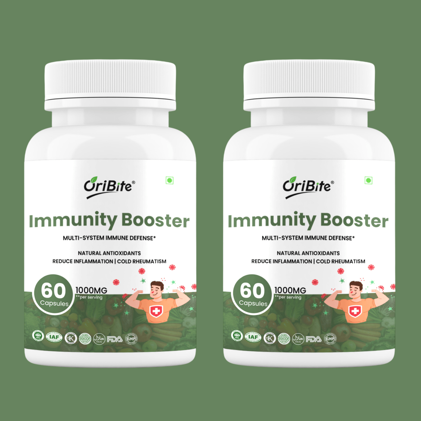 Immunity Booster Capsules with Amla Tulsi & Moringa Blend - Oribite