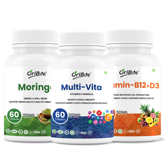 Multivitamin, Vitamin B12 & Moringa – Daily Vitality & Strength