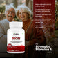 Oribite Iron Bisglycinate 180mg – High Potency Iron Supplement for Red Blood Cell Production, Iron Deficiency & Energy Support – Gentle on Stomach, Non-GMO, Gluten Free, 60 Veg Capsules