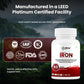 Oribite Iron Bisglycinate 180mg – High Potency Iron Supplement for Red Blood Cell Production, Iron Deficiency & Energy Support – Gentle on Stomach, Non-GMO, Gluten Free, 60 Veg Capsules
