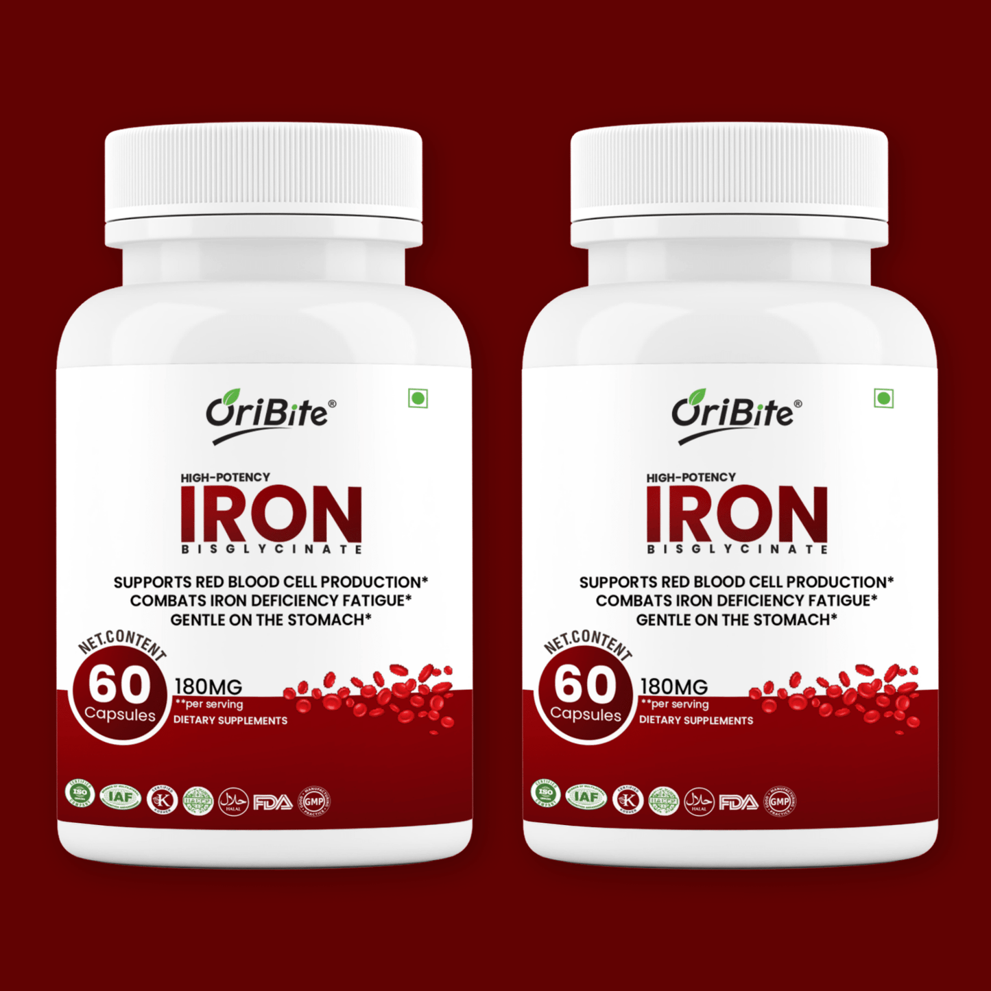 Iron Bisglycinate Capsules for Energy & Oxygen Transport - Oribite