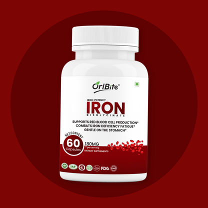 Iron Bisglycinate Capsules for Energy & Oxygen Transport - Oribite