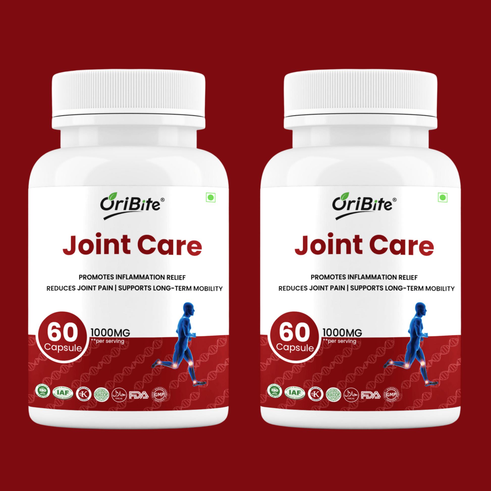 Glucosamine & Chondroitin Capsules for Joint Care & Mobility - Oribite