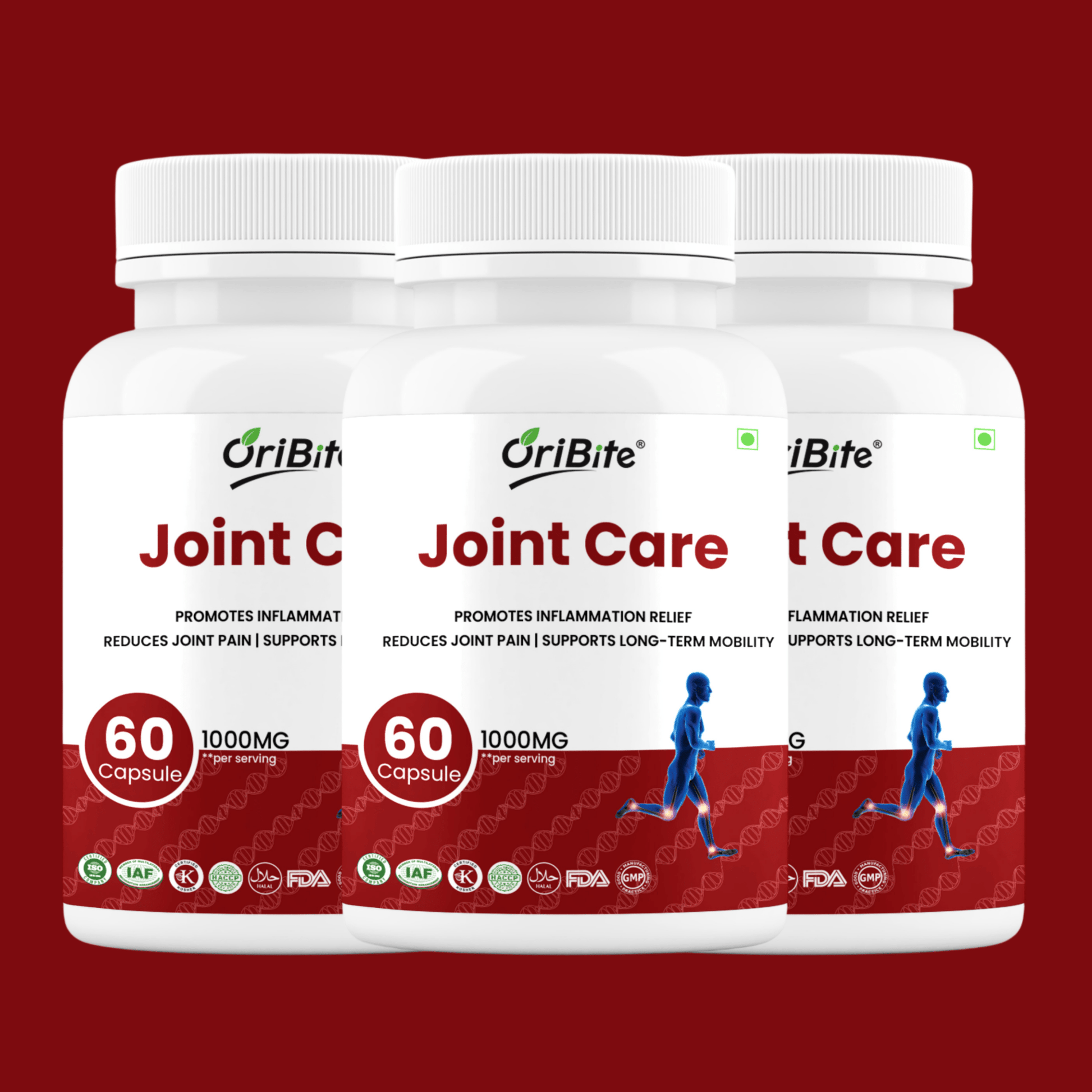 Glucosamine & Chondroitin Capsules for Joint Care & Mobility - Oribite