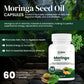 Oribite Moringa Seed Oil 1000mg – 60 Capsules | Cold-Pressed & Pure Superfood Supplement | Supports Skin, Hair, Digestion, Energy & Immunity | Rich in Vitamins & Antioxidants | Non-GMO, Gluten Free