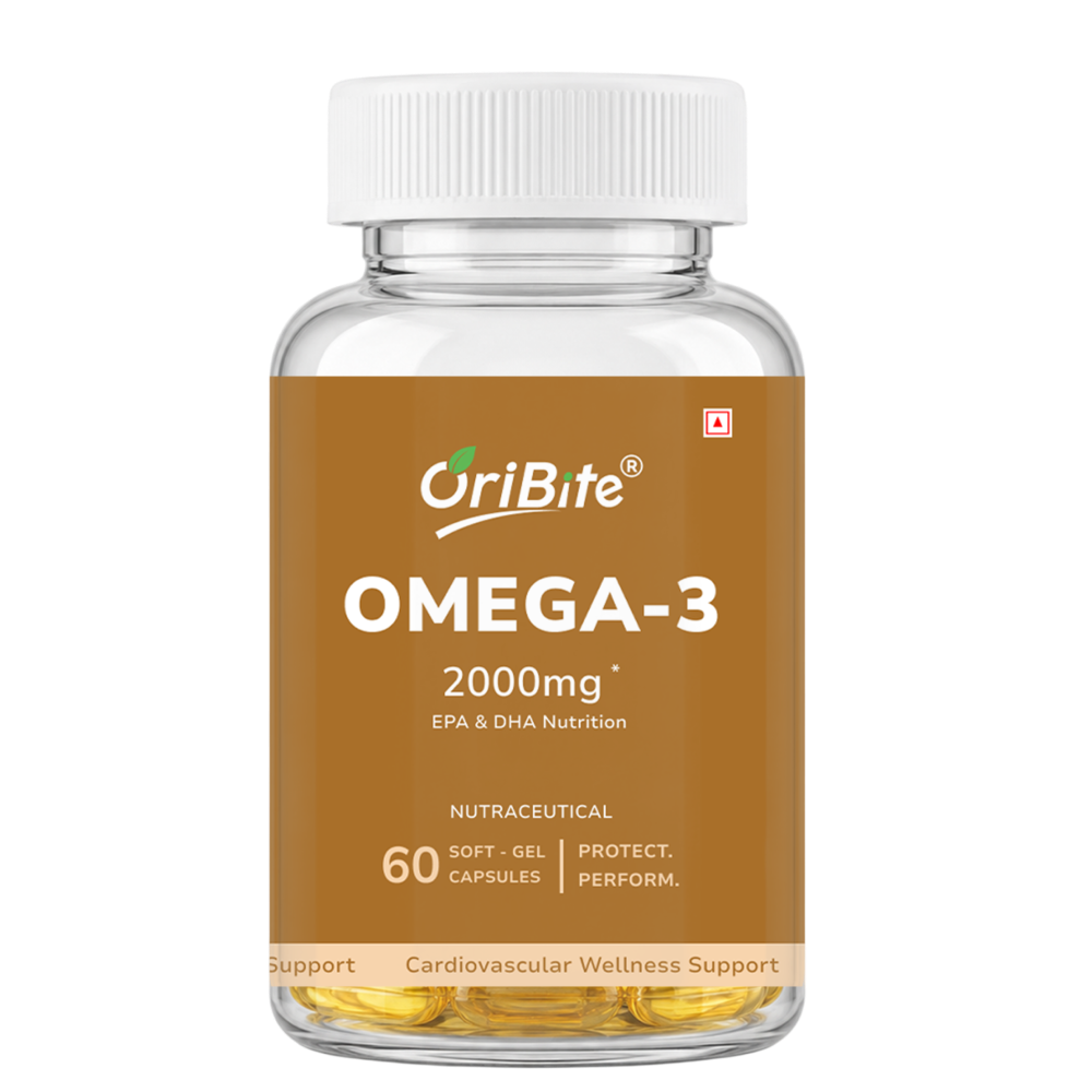 Omega 3 Fish Oil Softgel Capsules for Heart & Brain Health