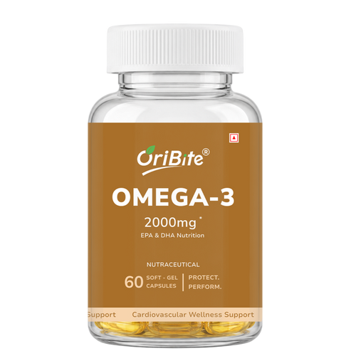 Omega 3 Fish Oil Softgel Capsules for Heart & Brain Health