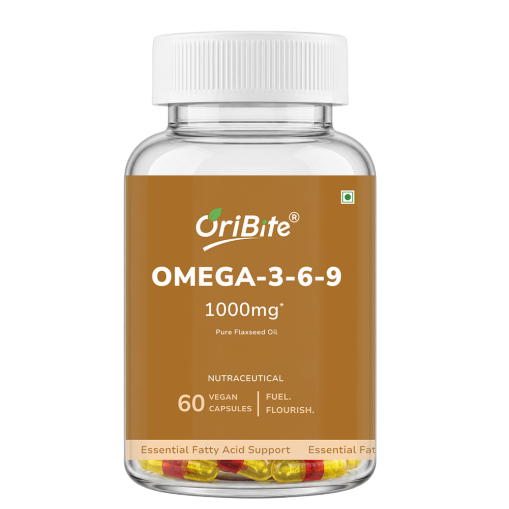 Flaxseed Oil Omega 3 6 9 Capsules for Heart Health
