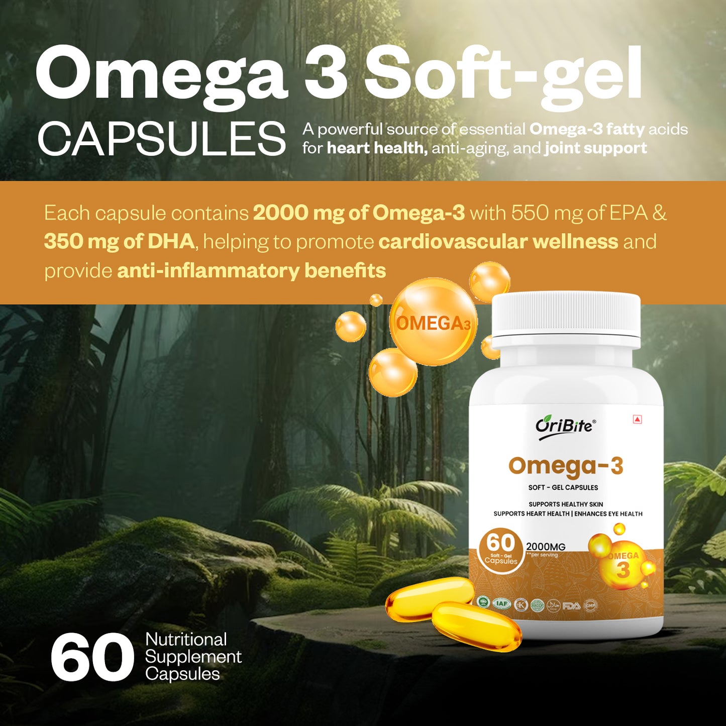 Oribite Omega 3 Capsule | 60 Capsule