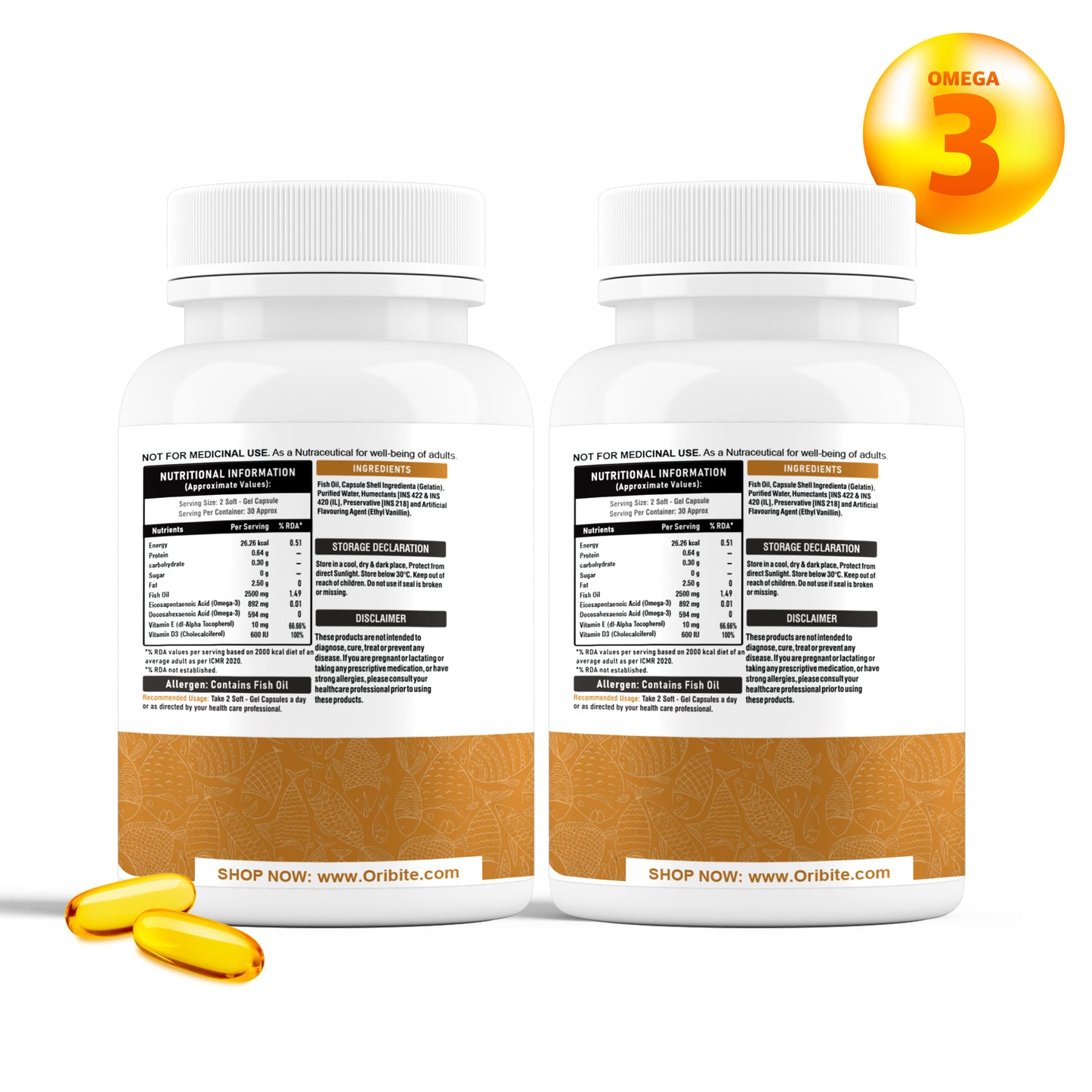 Oribite Omega 3 Capsule | 60 Capsule