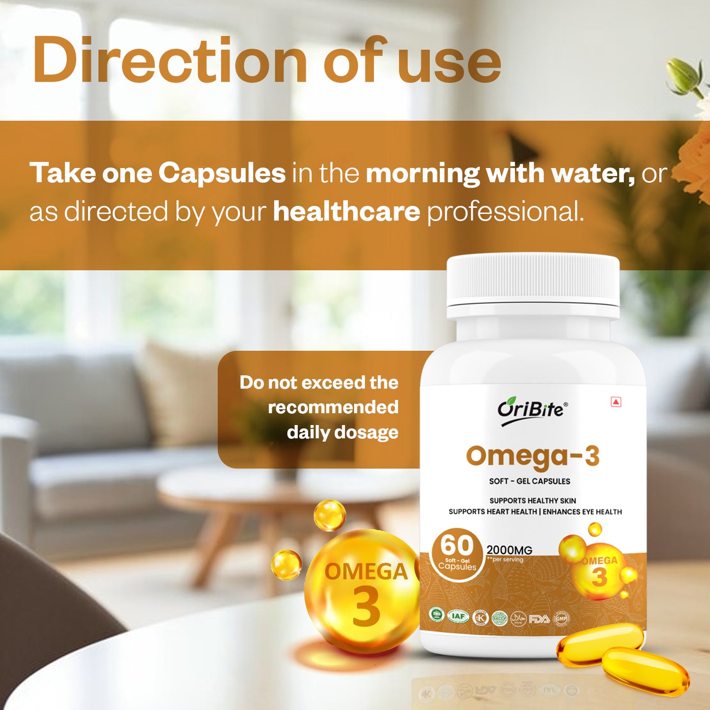 Oribite Omega 3 Capsule | 60 Capsule