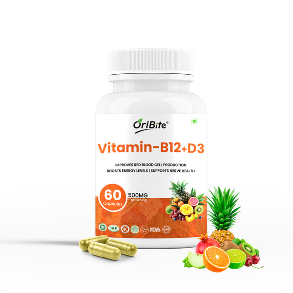 Oribite Vitamin B12 + D3 Capsule | 60 Capsules