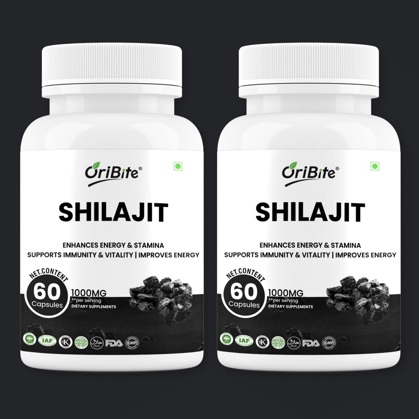 Shilajit Extract Capsules for Stamina & Vitality - Oribite