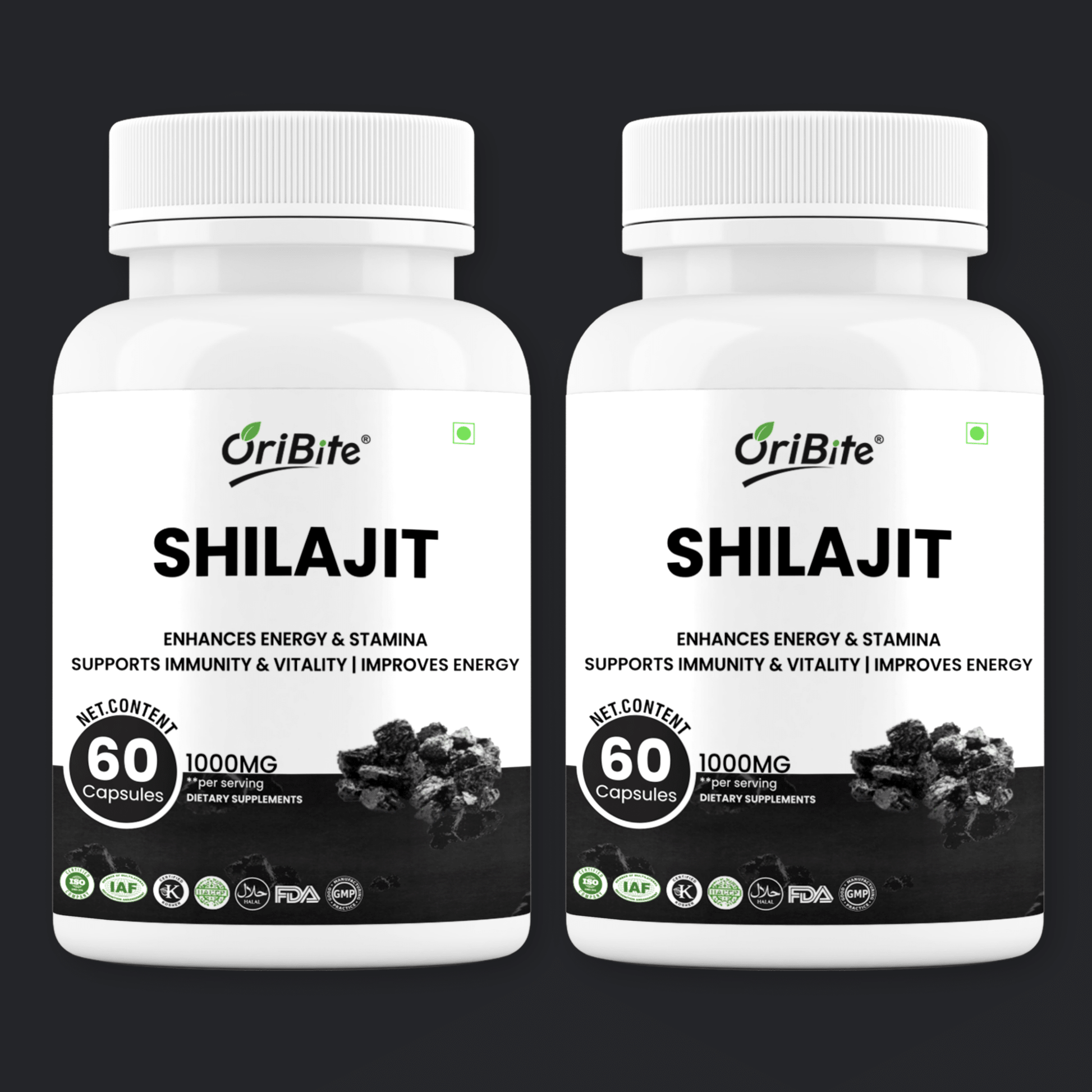 Shilajit Extract Capsules for Stamina & Vitality - Oribite