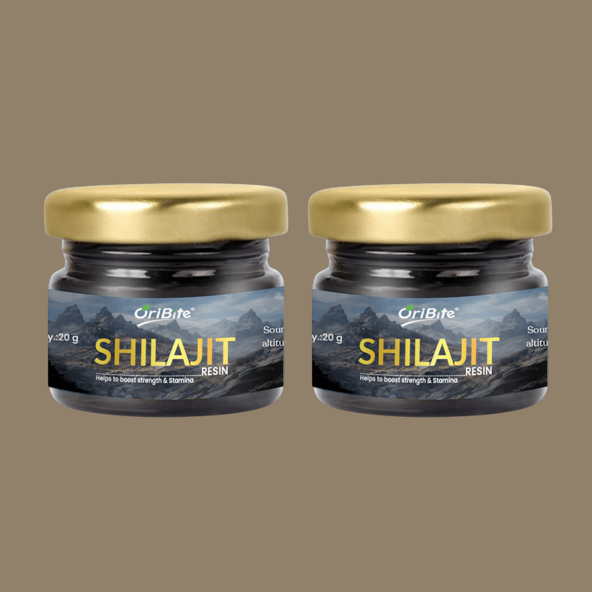 Gold Shilajit Resin with Ashwagandha & Turmeric for Stamina - Oribite