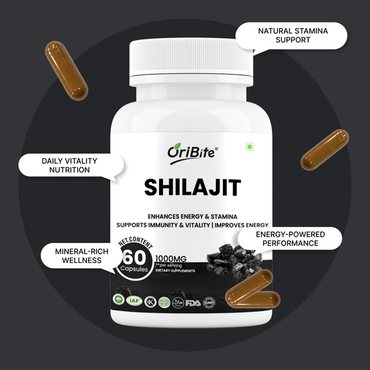Shilajit Extract Capsules for Stamina & Vitality - Oribite