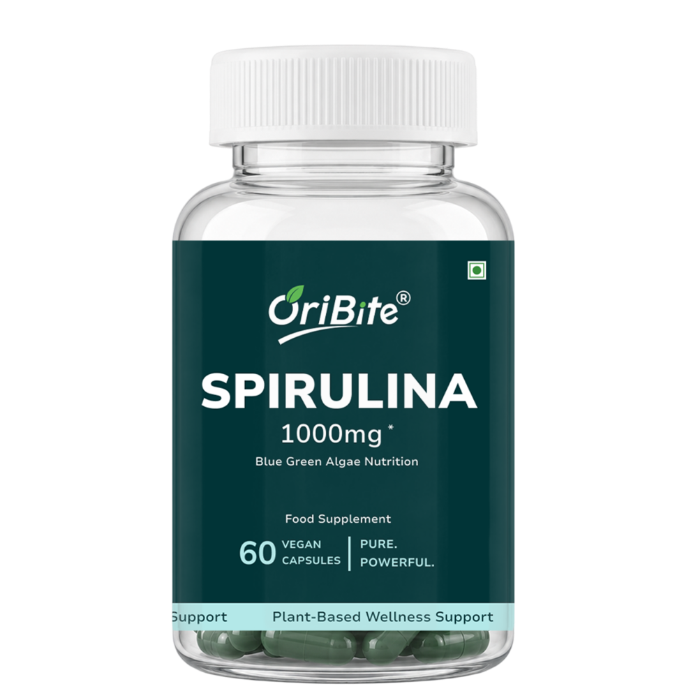 Spirulina Capsules for Plant Based Protein & Immunity