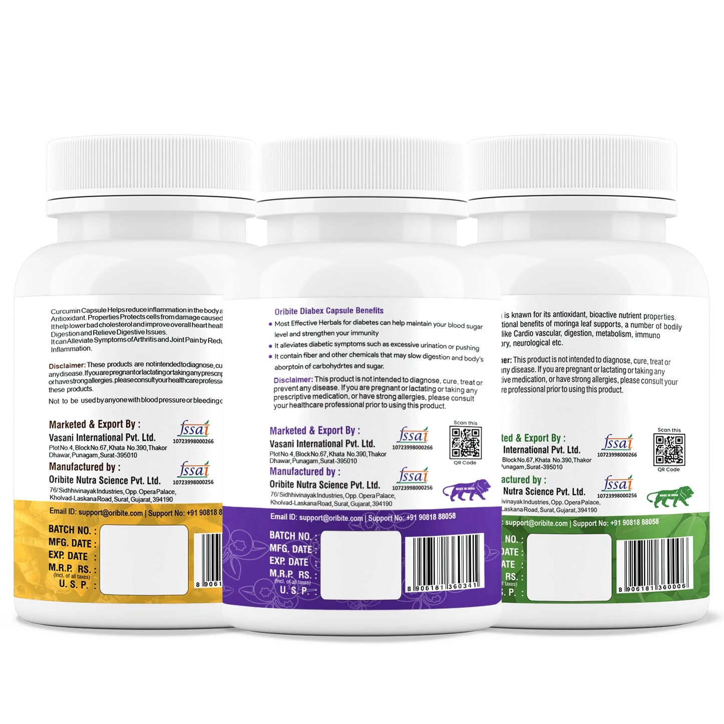 Diabex, Moringa & Curcumin – Sugar Support & Daily Wellness