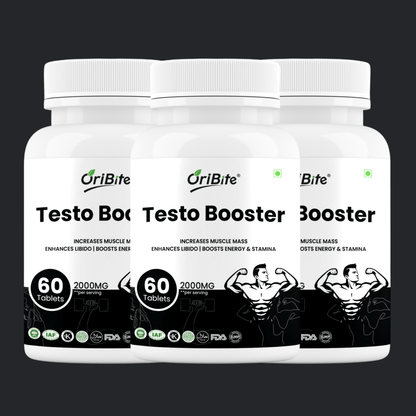 Testosterone Booster Tablets with Shilajit & Ashwagandha - Oribite