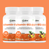 Vitamin B12 & D3 Capsules for Nerve & Bone Health - Oribite