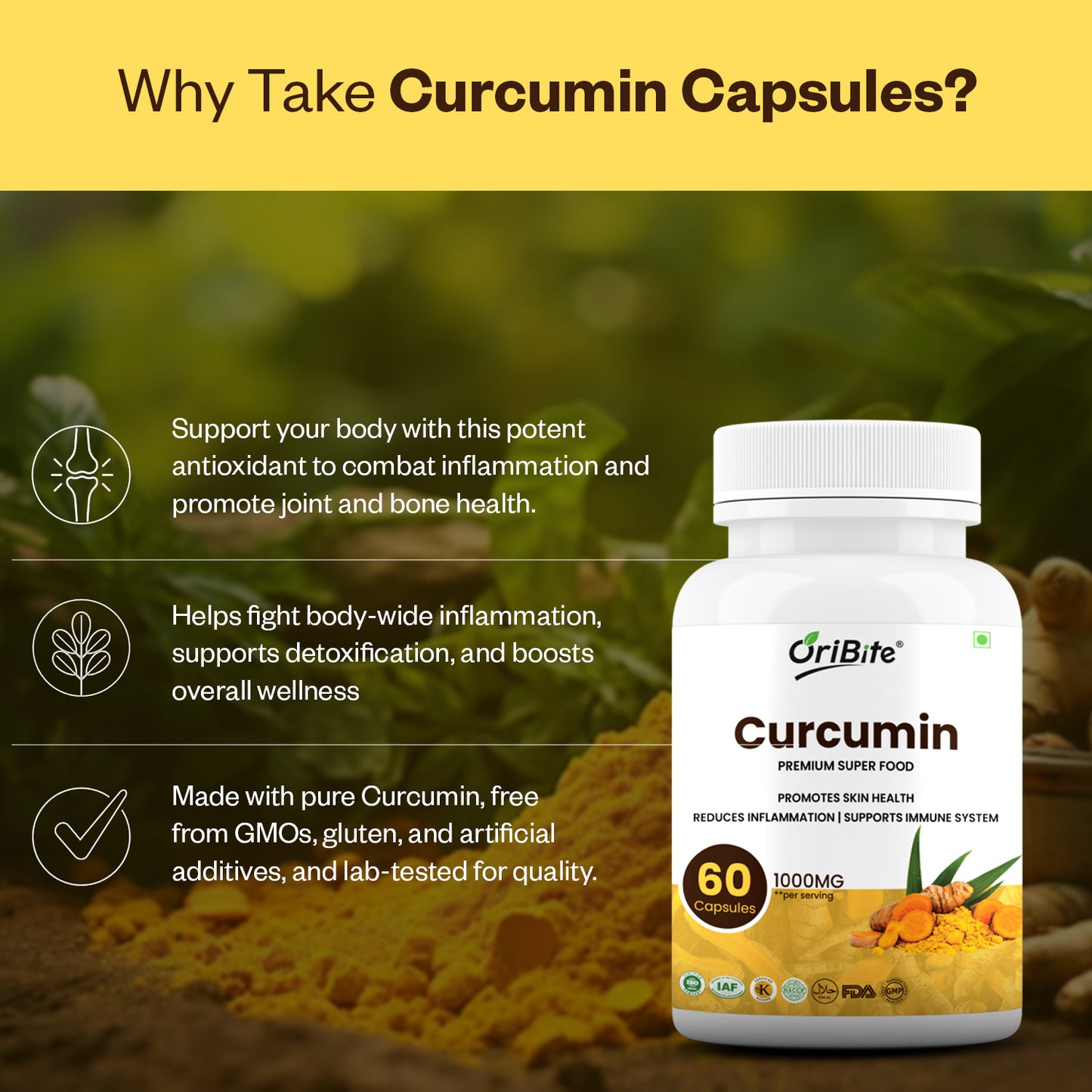 Oribite Curcumin Capsule | 60 Capsule