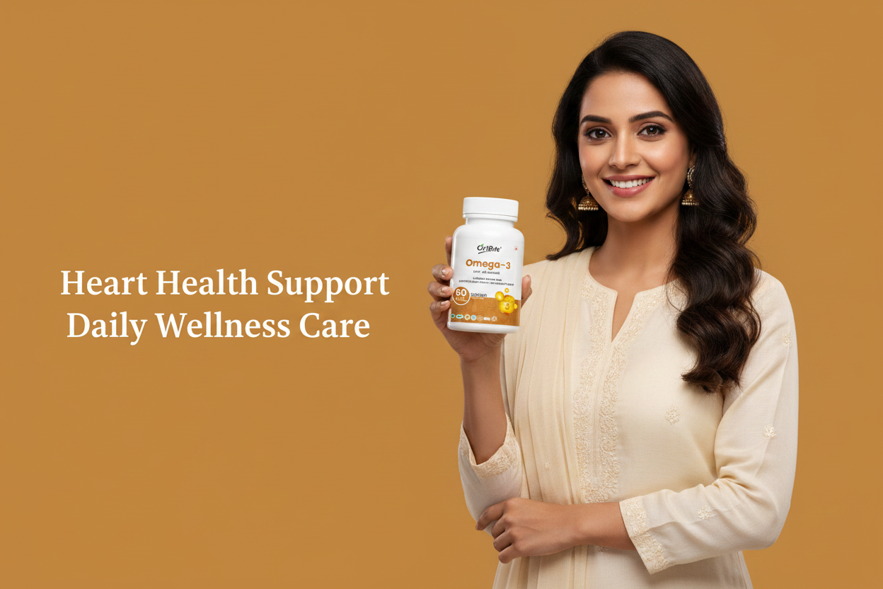 Omega 3 Fish Oil Softgel Capsules for Heart & Brain Health